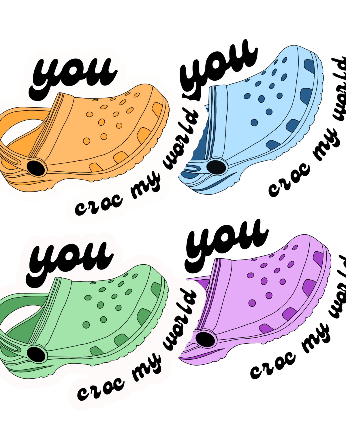 You Croc My World Decal | Waterproof Vinyl Stickers