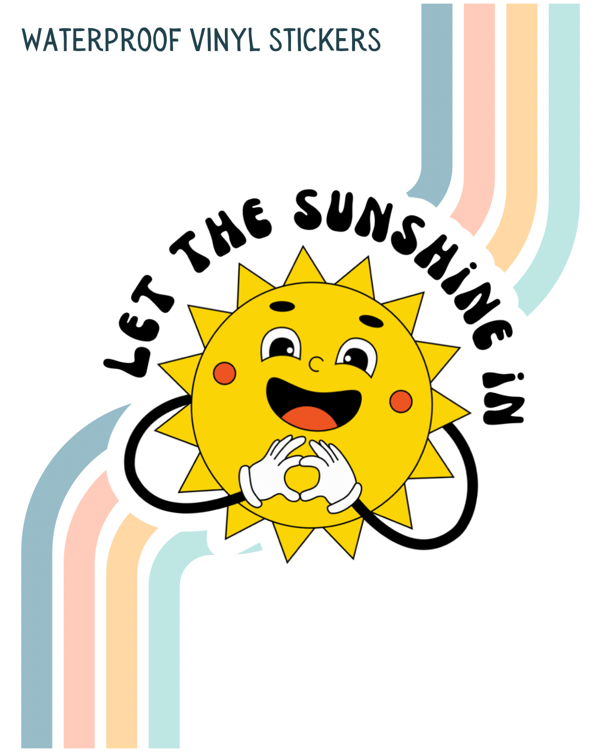 Let the Sunshine In Decal | Waterproof Vinyl Stickers