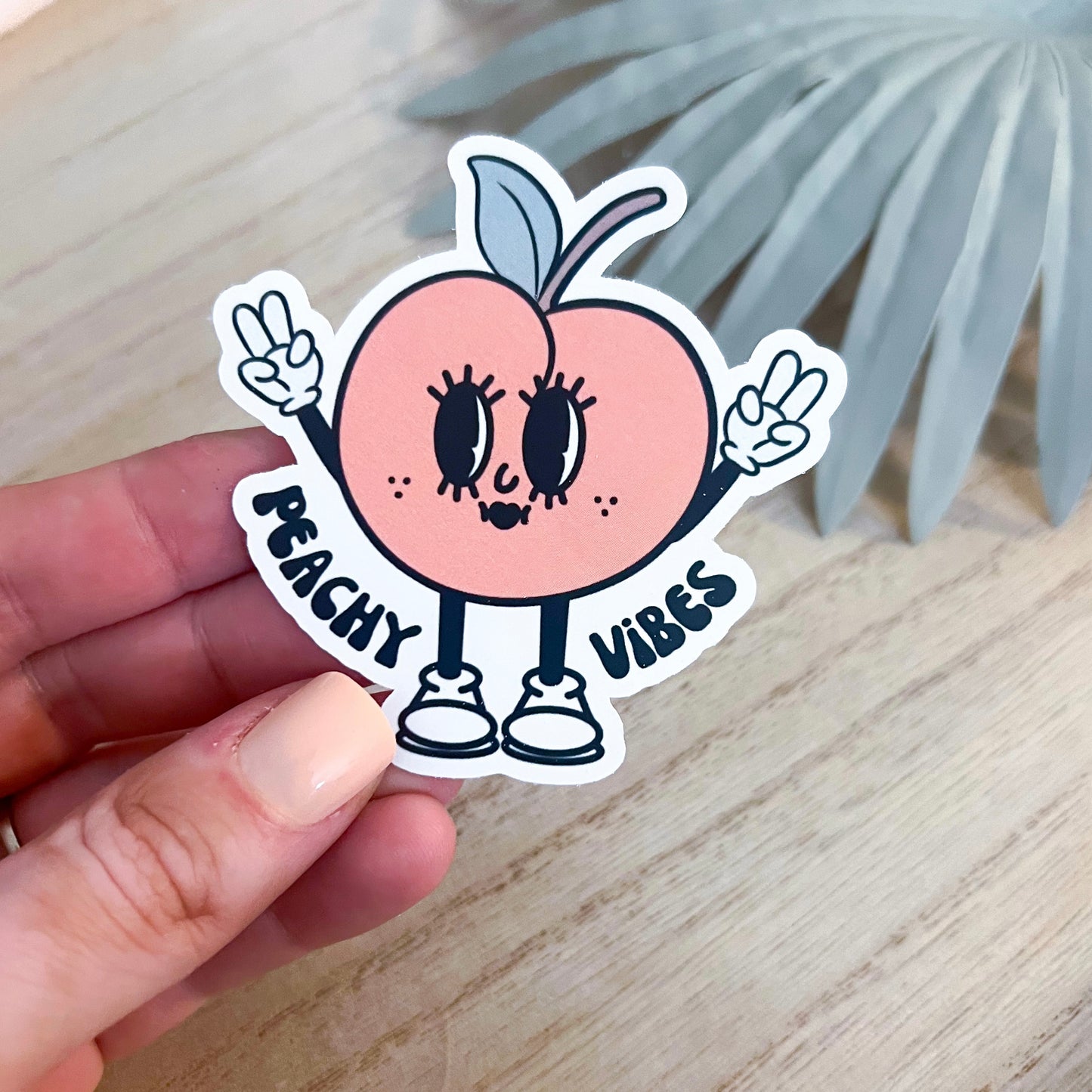 Peachy Vibes Decal | Waterproof Vinyl Stickers