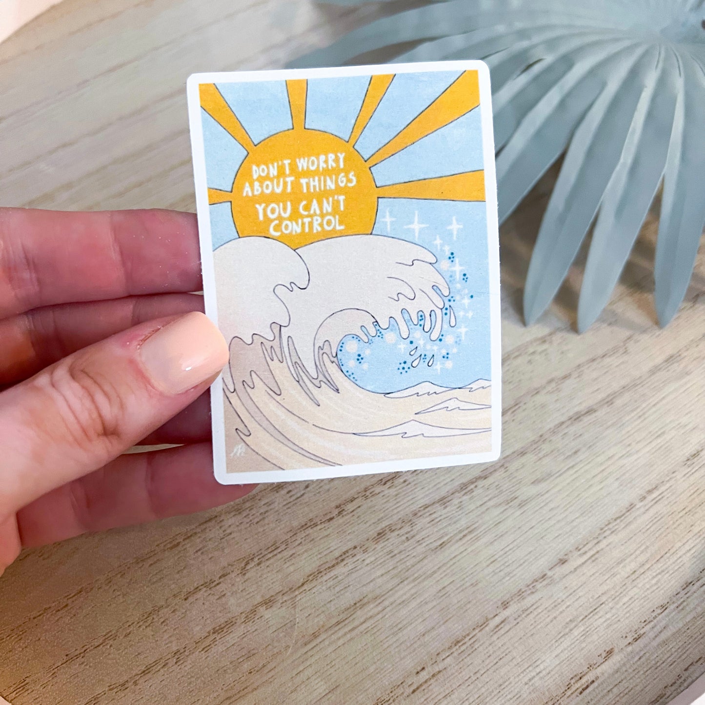 Sunshine & Waves Postcard Decal | Waterproof Vinyl Stickers