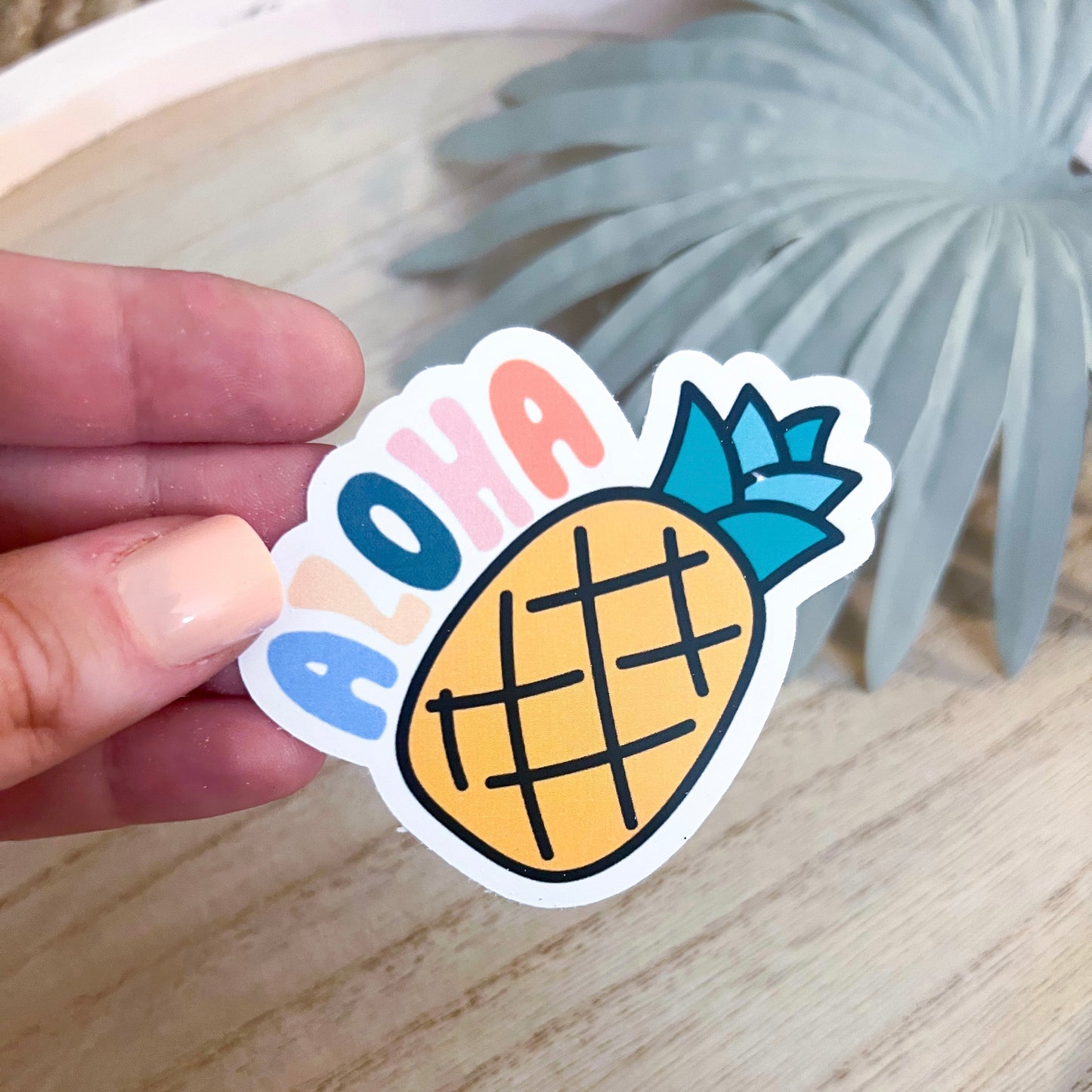 Aloha Pineapple Decal | Waterproof Vinyl Stickers