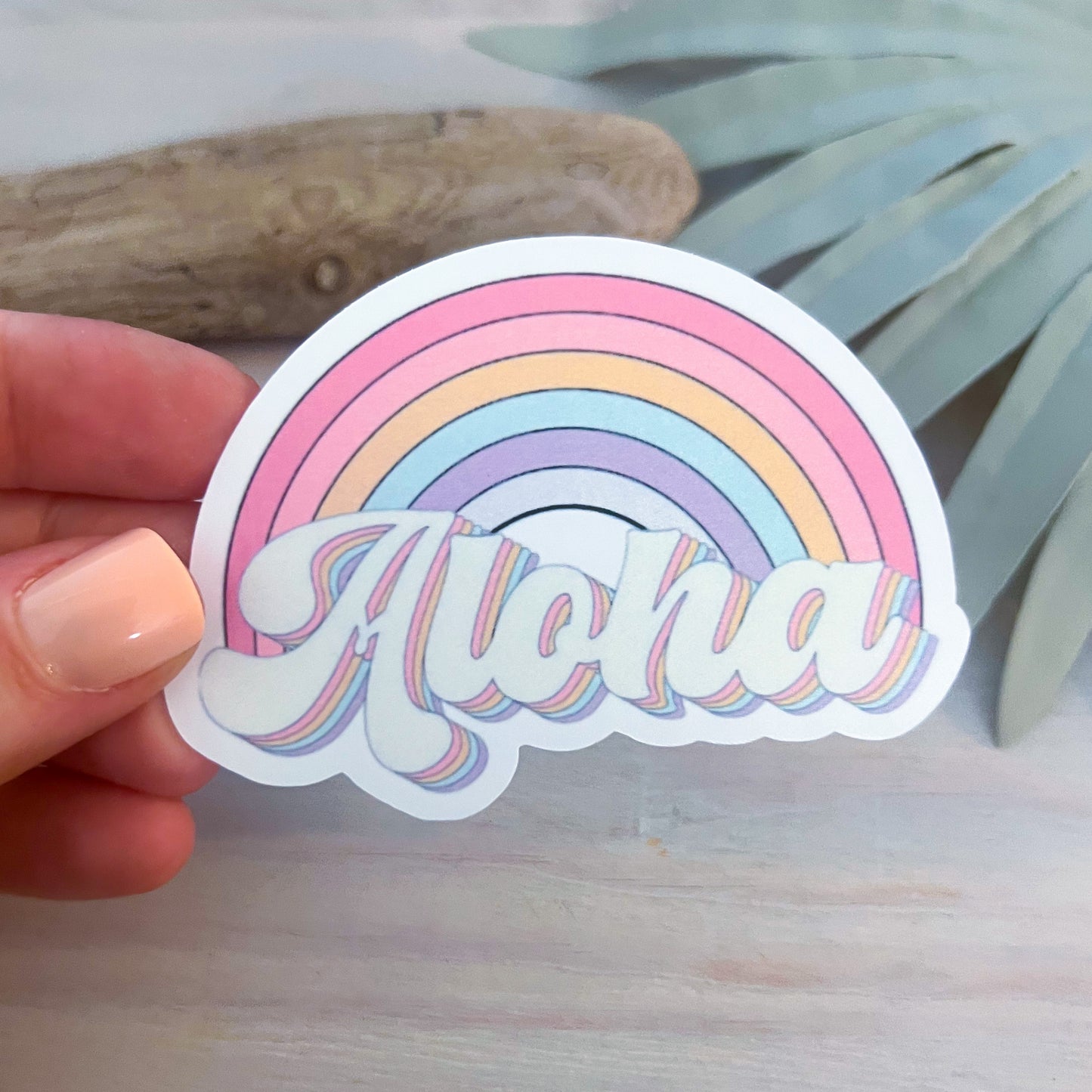Aloha Rainbow Decal | Waterproof Vinyl Stickers