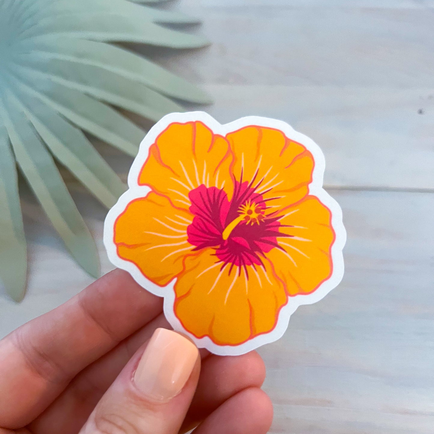 Hibiscus Flower Decal | Waterproof Vinyl Stickers