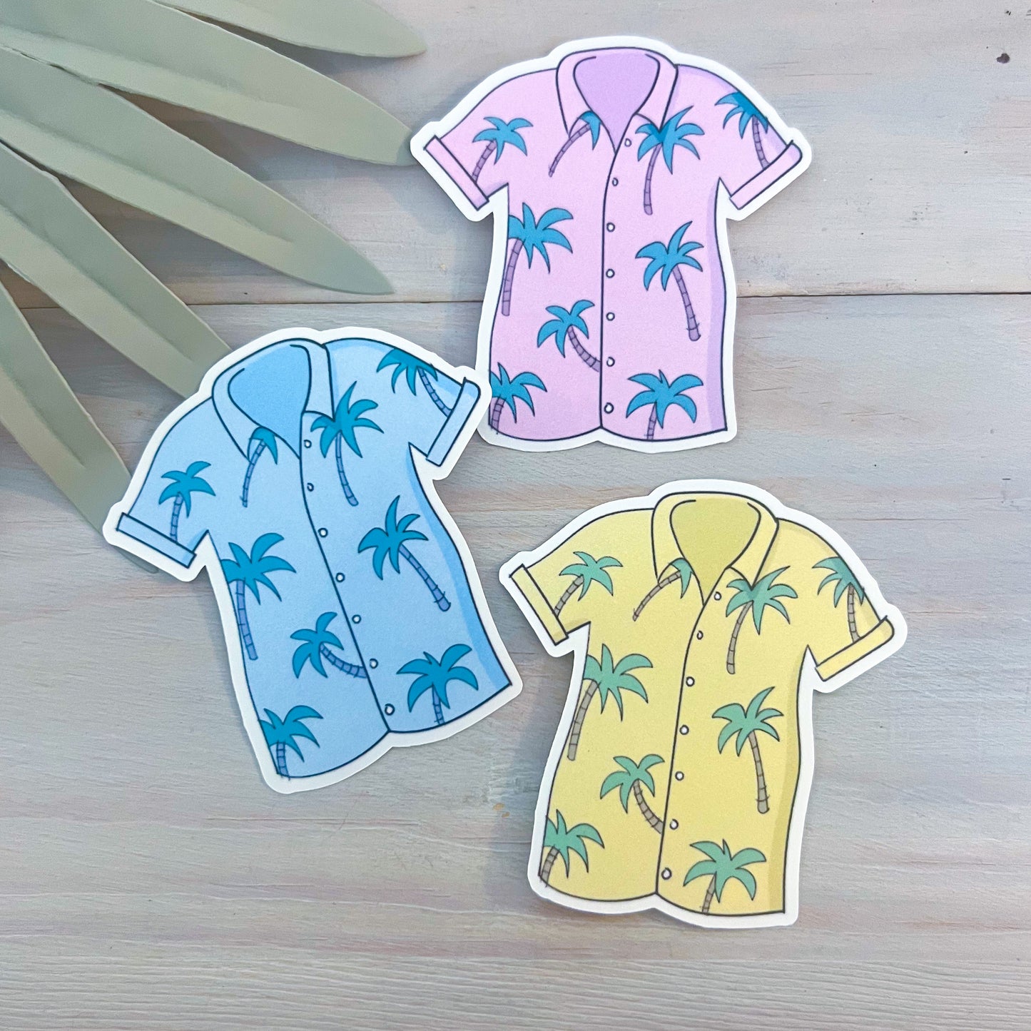 Hawaiian Shirt Decal | Waterproof Vinyl Stickers