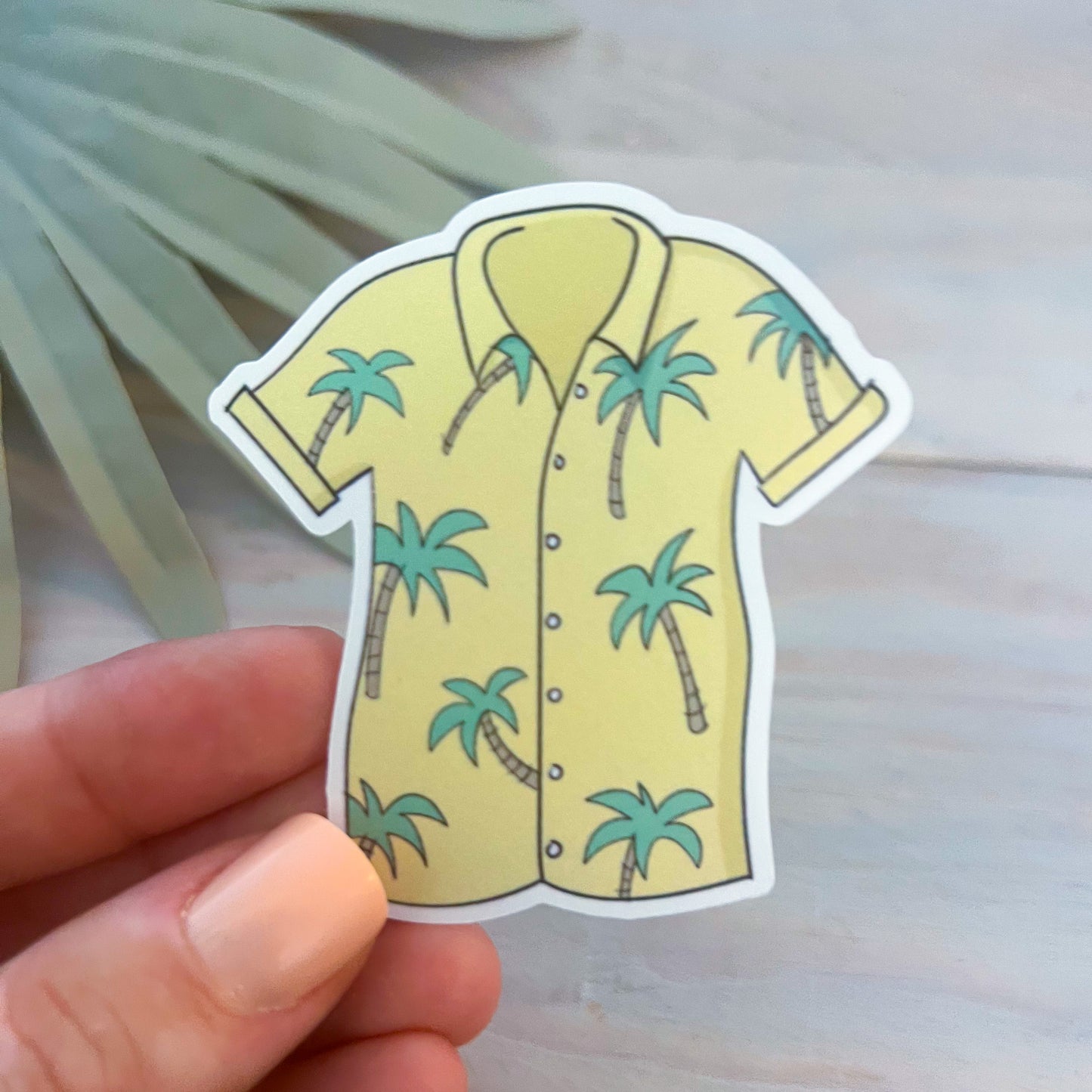 Hawaiian Shirt Decal | Waterproof Vinyl Stickers