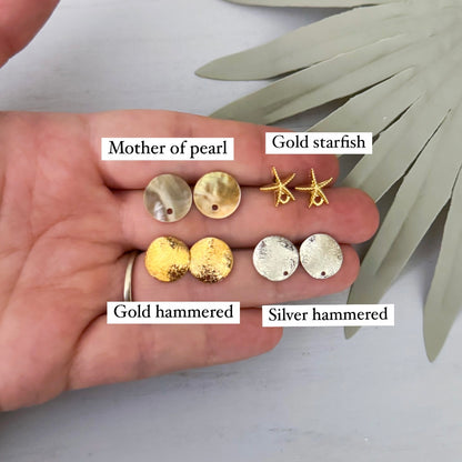 Hawaiian Hibiscus Clay Dangle Earrings | Handmade Lightweight Polymer Clay Earrings