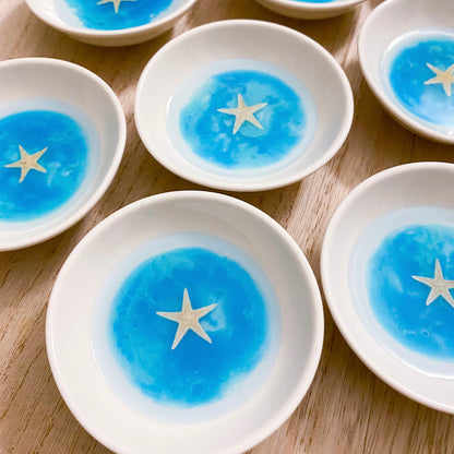 Starfish Beach Resin Dish - Handmade Ocean Resin Art
