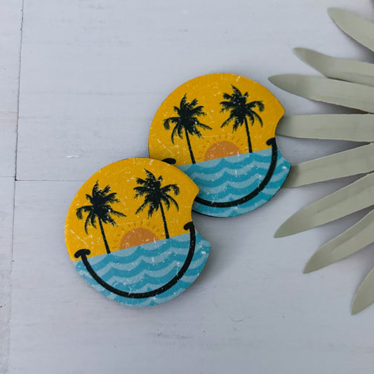 Beach Happy Car Coasters