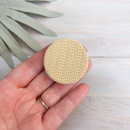 Rattan Inspired Clay Phone Grip