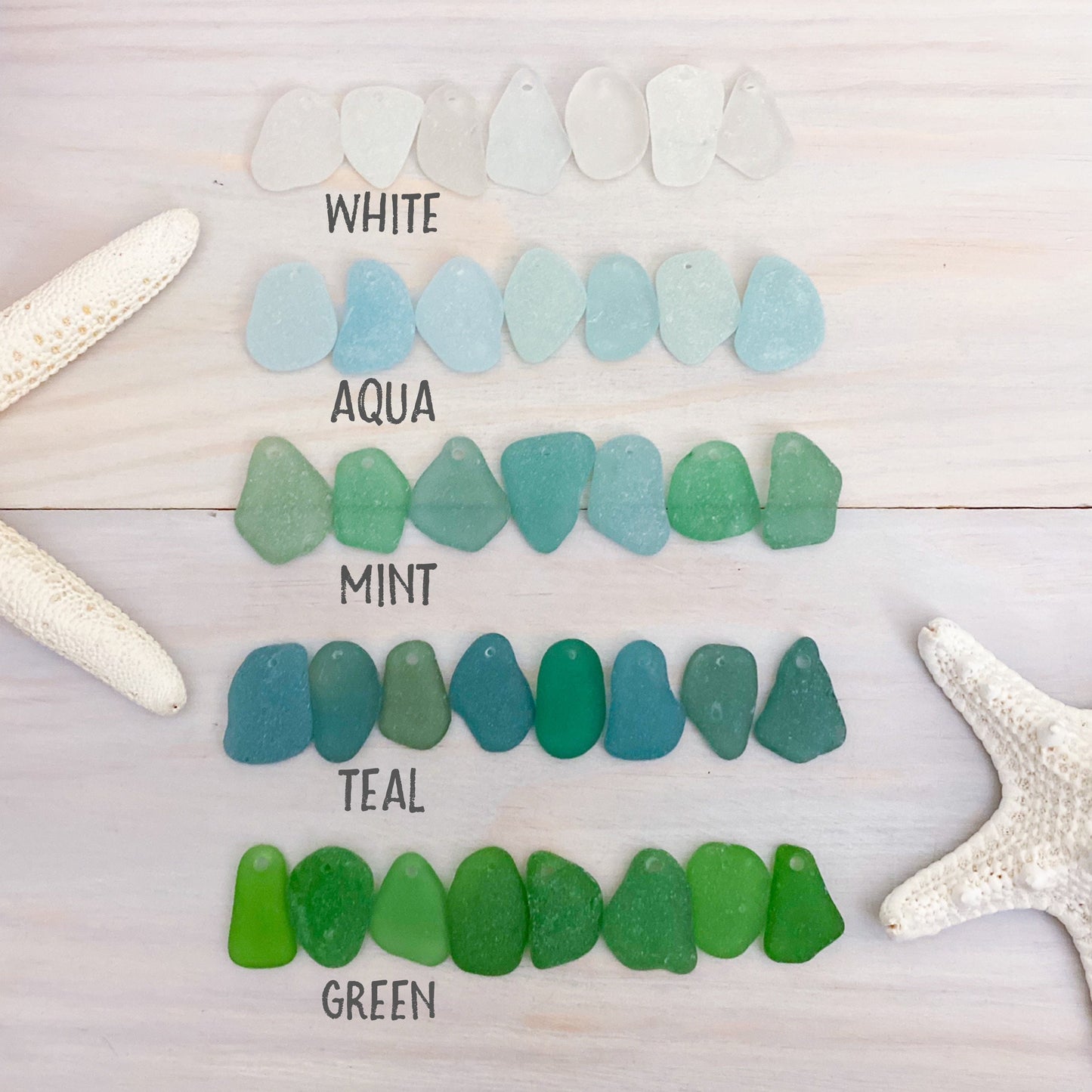 Large Genuine Sea Glass Necklace