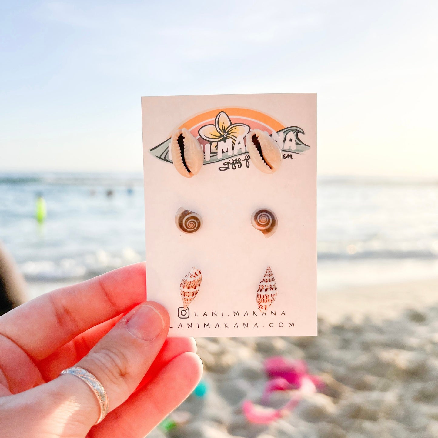 Sea Shell Beach Stud Earring Set