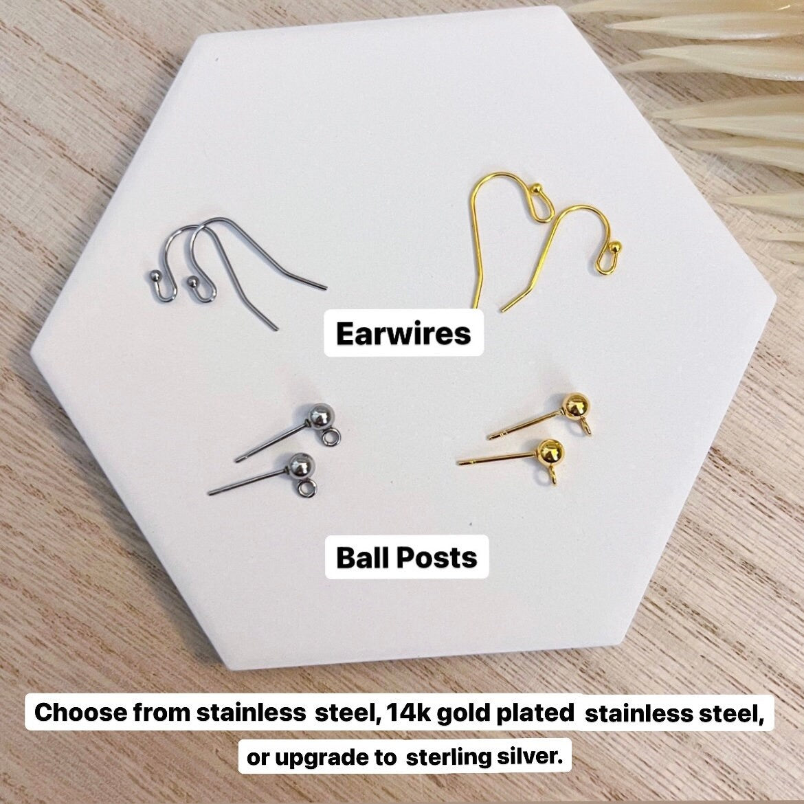 Sea Glass Marble Starfish Clay Dangle Earrings | Handmade Lightweight Polymer Clay Earrings