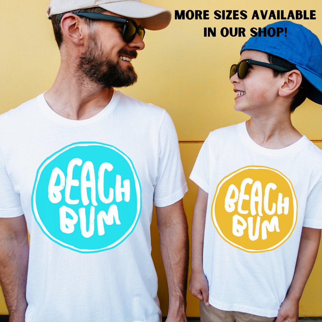Beachbum Beach Shirt - Summer T Shirt - Beach Tee - Ocean Oversized Tshirt - Vacation Shirt - White Bella Canvas Women's Unisex Tee