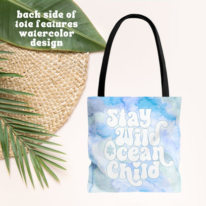 Stay Wild Ocean Child Beach Tote - Double Sided Beach Tote Bag