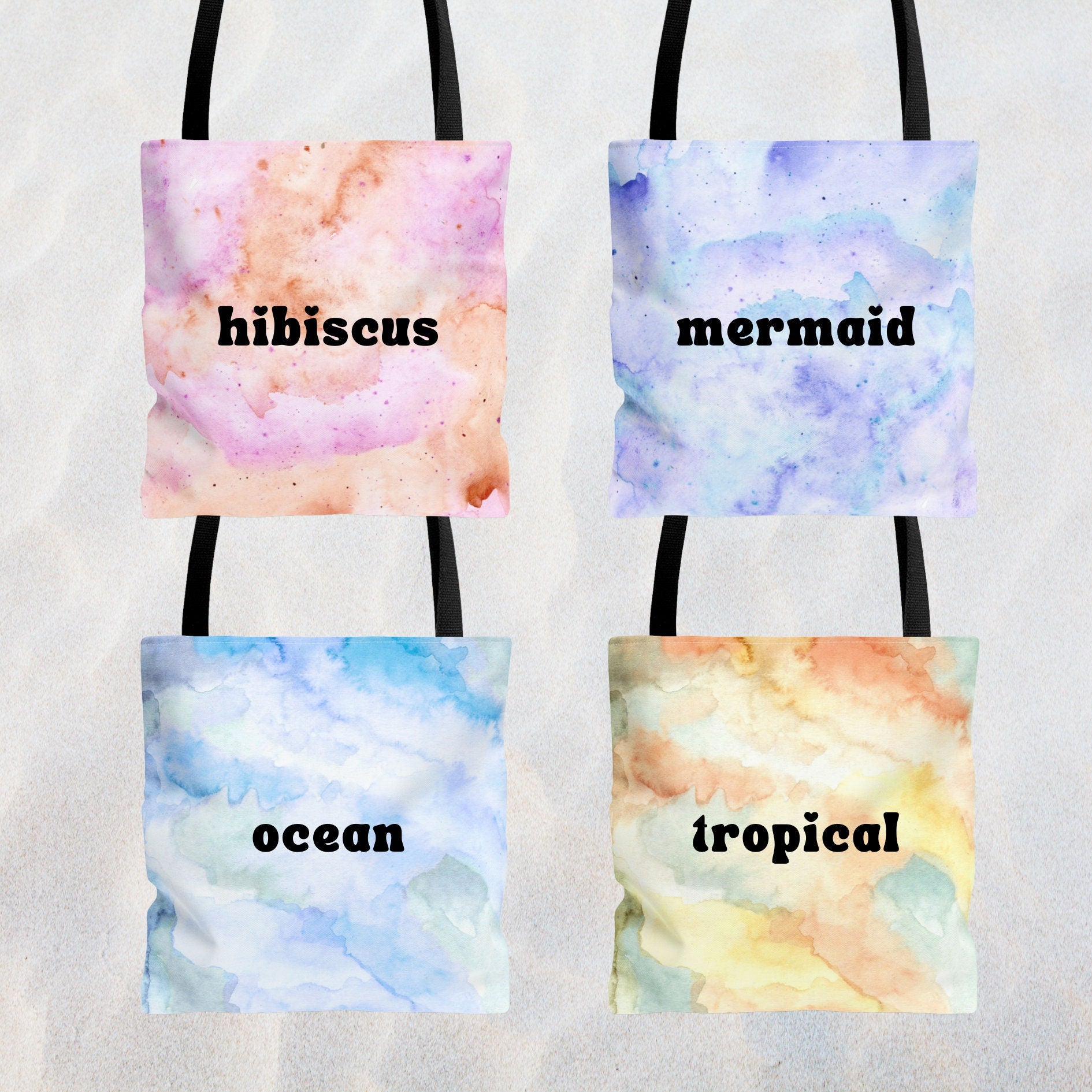 Sea Turtle Ocean Tote Bag - Respect the Ocean - Respect the Locals - Ocean Lover Gift - Double Sided Beach Tote Bag